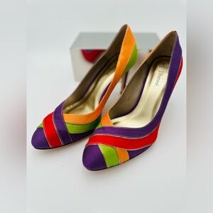 J.Reneé Multi Color 4” closed toe pump . It’s party time ! Let’s go !